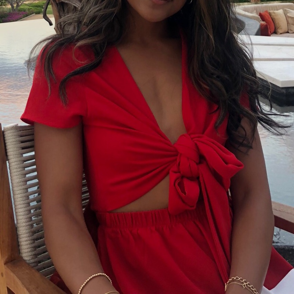 Red playsuit / romper